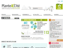 Tablet Screenshot of plante-et-cite.fr